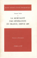 La mortalité par génération en France, depuis 1899