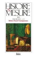 Histoire & Mesure, volume XXX, n° 2/2015