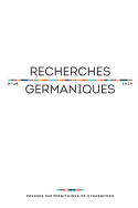 Recherches germaniques n° 49/2019