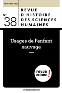 Revue d'histoire des sciences humaines, n° 38/Printemps 2021