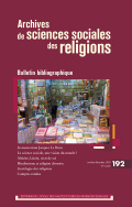 Archives de sciences sociales des religions, n° 192/2020