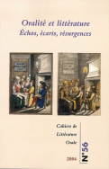 Cahiers de littérature orale, n°56/ 2004