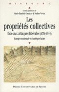 Les Propriétés collectives face aux attaques libérales (1750-1914)