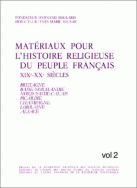 Matériaux pour l'histoire religieuse du peuple français, 19e-20e siècles