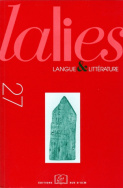 Lalies, n° 27/2007