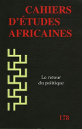 Cahiers d'études africaines, n° 178/2005