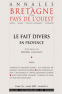 Annales de Bretagne et des pays de l'Ouest, Tome 116, n° 1/mars 2009